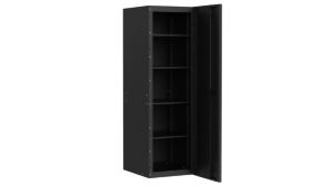 19 Inch Full Height Side Locker Matt Black Body