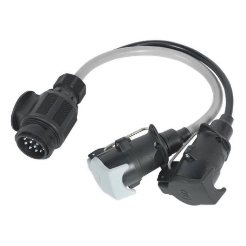 Conversion Lead 13-Pin Euro to 7-Pin N & S Type Plugs 12V
