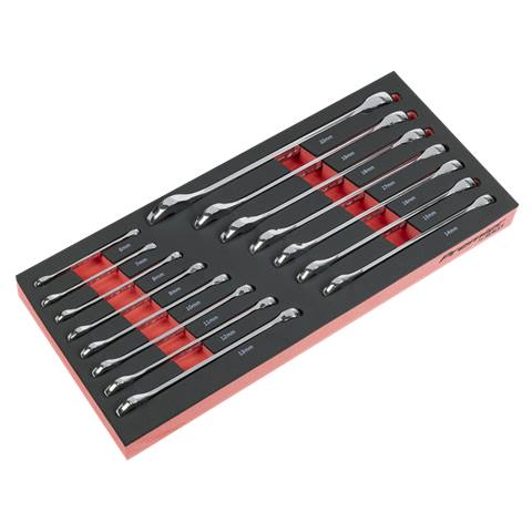 Premier Combination Spanner Set with Tool Tray 15pc