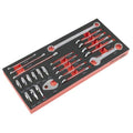 Premier Stubby Combination, TRX-Star* & Crow's Foot Spanner Set with Tool Tray 24pc