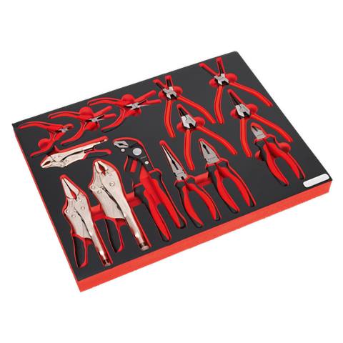Premier Platinum Pliers Set with Tool Tray 14pc