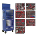 Superline PRO® Tool Chest Combination 14 Drawer with 446pc Tool Kit - Blue