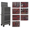 Superline PRO® Tool Chest Combination 14 Drawer with 446pc Tool Kit - Grey