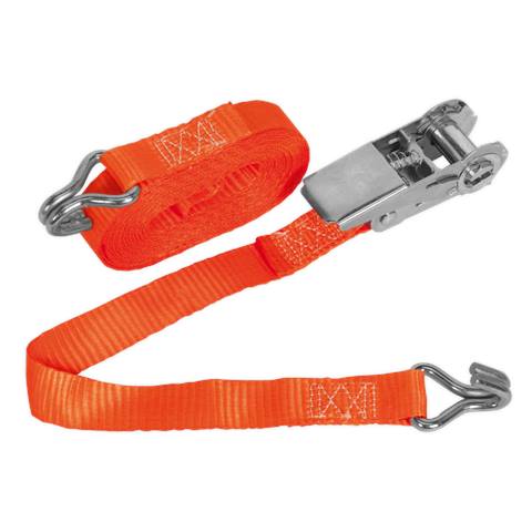 Ratchet Strap Polyester Webbing 25mm x 4.5m 800kg Breaking Strength
