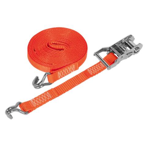 Ratchet Strap Polyester Webbing 25mm x 10m 1500kg Breaking Strength