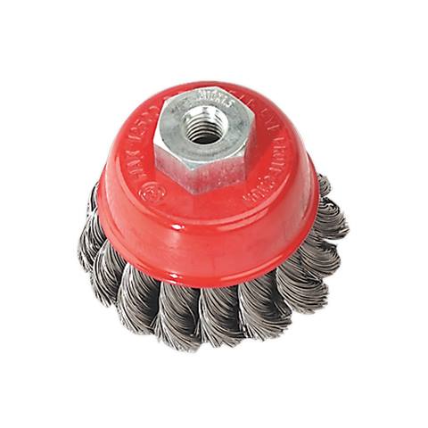 65mm Twist Knot Wire Cup Brush M10 x 1.5mm