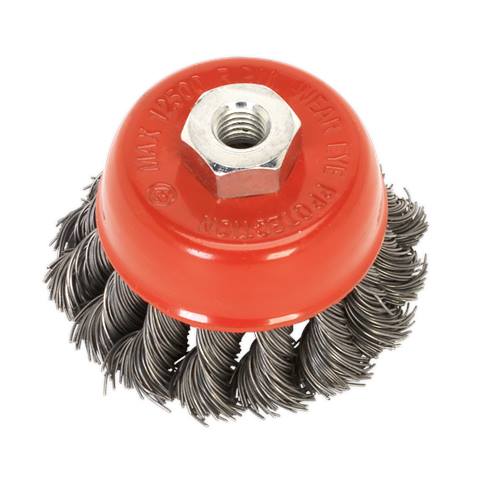 65mm Twist Knot Wire Cup Brush M14 x 2mm