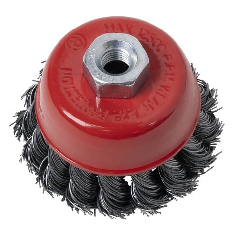 65mm Twist Knot Wire Cup Brush M10 x 1.25mm