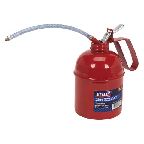 Metal Oil Can with Flexible Spout 1000ml