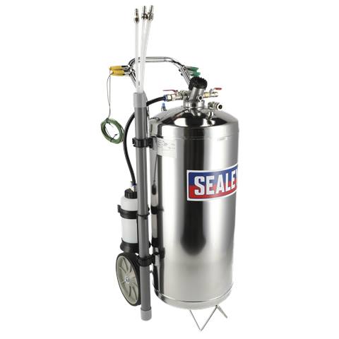 Air Operated Stainless Steel Fuel Drainer 40L