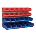 Bin & Panel Combination 24 Bins - Red/Blue