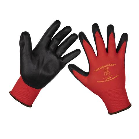 Worksafe® Nitrile Foam Gloves, Large - Pack of 6 Pairs