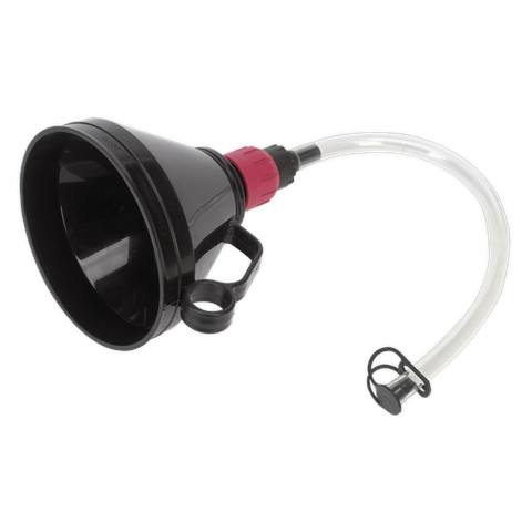 Valved Flexible Spout Funnel with Filter 160mm