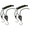 Ratchet Parts Hanger/Tie Down with S-Shaped Hooks 2m - Pack of 2
