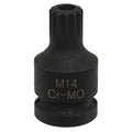 Brake Caliper Security Spline Bit Socket 1/2"Sq Drive M14