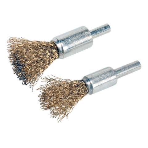 Decarbonising Crimped Wire Brush Set 2pc