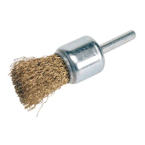 Flat Top Crimped Wire Decarbonising Brush 25mm