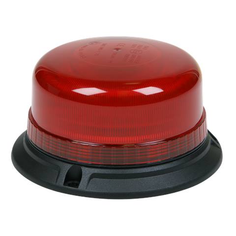 Warning Beacon with Bolt Fixing 3 x 6.5mm 36W SMD LED 12/24V - Red
