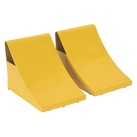 Heavy-Duty Steel Wheel Chocks 4kg - Pair