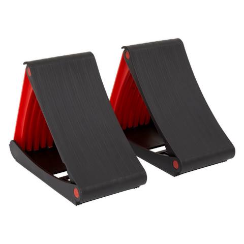 Folding Wheel Chocks - Pair