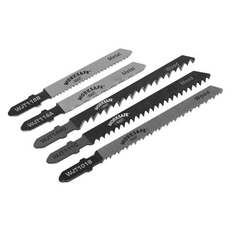 Worksafe® Assorted Jigsaw Blades - Pack of 5