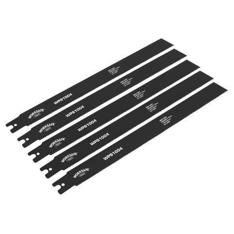 Worksafe® Pipe Saw Blade 300 x 25 x 1mm 10-14tpi - Pack of 5