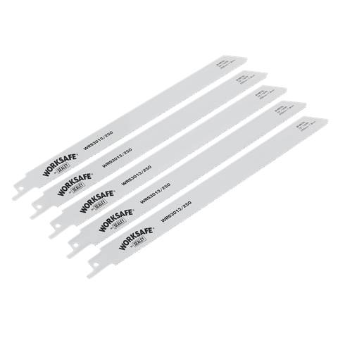 Worksafe® Reciprocating Saw Blade 250mm 14tpi - Pack of 5