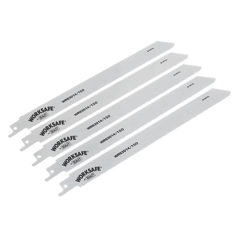 Reciprocating Saw Blade for Metal 150mm 18tpi - Pack of 5