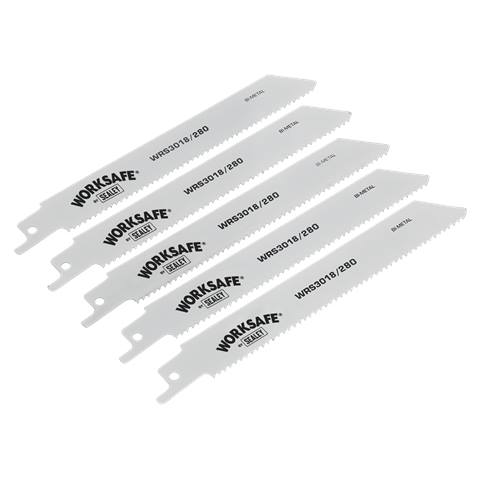 Worksafe® Reciprocating Saw Blade 280mm 10tpi - Pack of 5