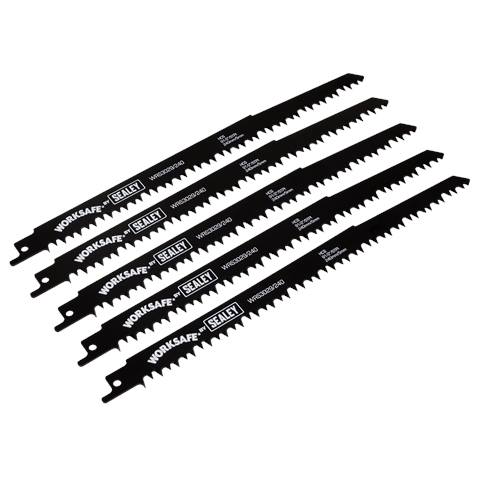 Reciprocating Saw Blade for Wood 240mm 5tpi - Pack of 5