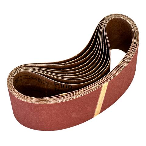 Worksafe® 75 x 533mm Sanding Belt 100Grit - Pack of 10