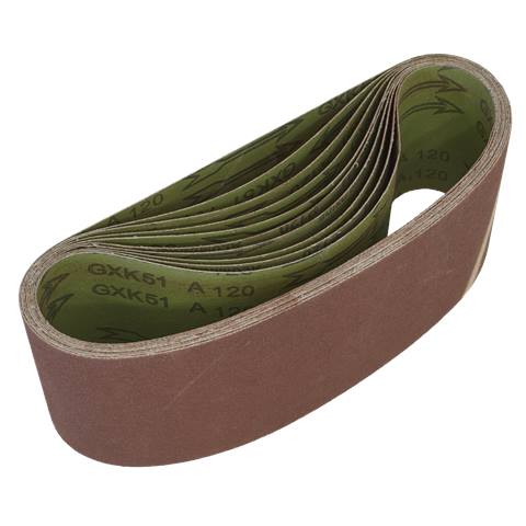 Worksafe® 100 x 610mm Sanding Belt 120Grit - Pack of 10
