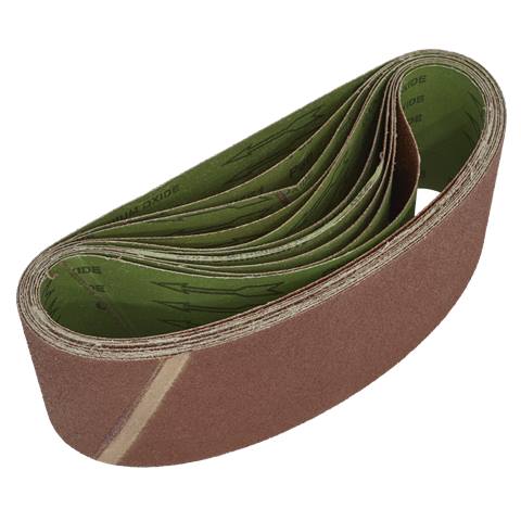 Worksafe® 100 x 610mm Sanding Belt 80Grit - Pack of 10