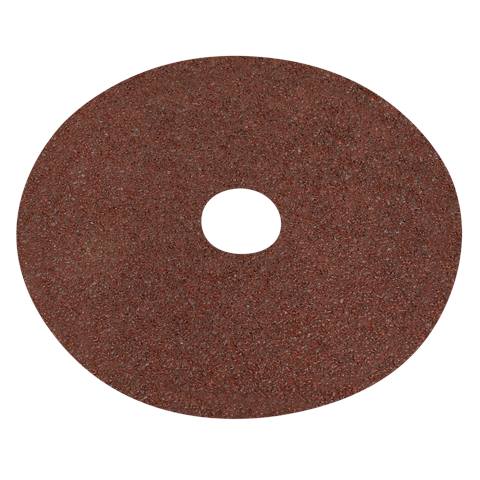 Worksafe® 125mm Fibre Backed Sanding Disc 24Grit - Pack of 25