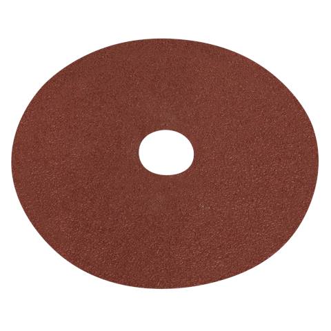 Worksafe® 125mm Fibre Backed Sanding Disc 40Grit - Pack of 25