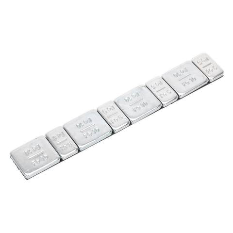 Steel Adhesive Wheel Weight 5/10g Strip of 8 - Pack of 100