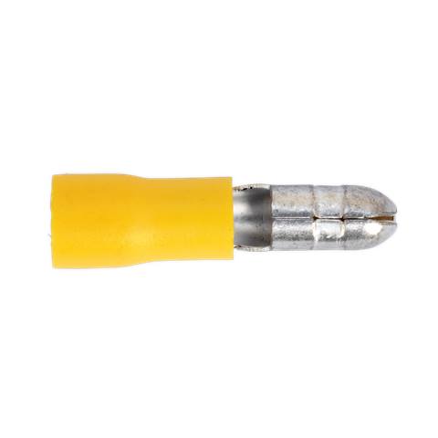 Bullet Terminal 5mm, Yellow - Pack of 100