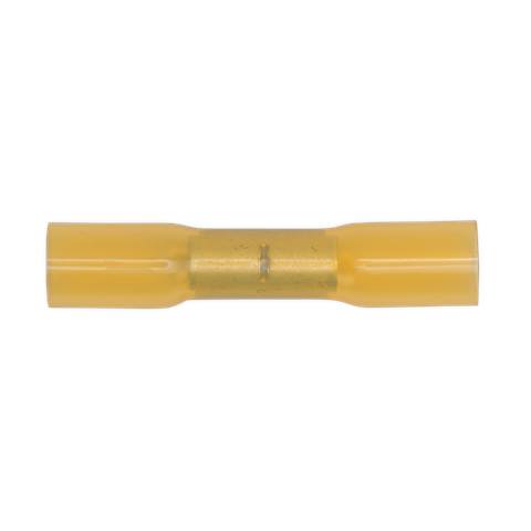 Heat Shrink Butt Connector Terminal 6.8mm, Yellow - Pack of 50