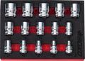 12 PT 3/8" Shallow Socket Set In EVA Foam – BX262-R2