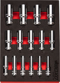 6 PT 3/8" Deep Socket Set In EVA Foam – BX269-R2