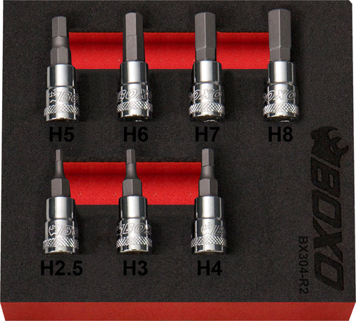 1/4" Hex Bit Socket Set In EVA Foam – BX304-R2