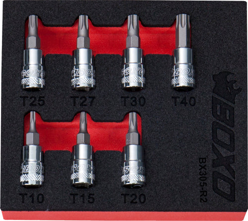 1/4" Torx Bit Socket Set In EVA Foam – BX305-R2