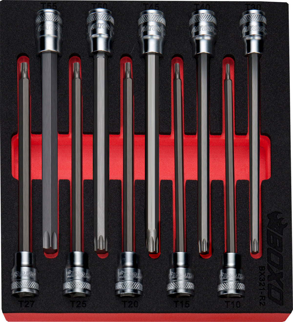 3/8" Torx Long Bit Socket Set In EVA Foam – BX321-R2