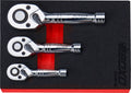 3 Pc Stubby Ratchet Set In EVA Foam – BX356-R2