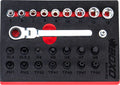 25 Pc 1/4" Dr. Low Profile Socket & Stubby Bit Socket Set – BX440-R2