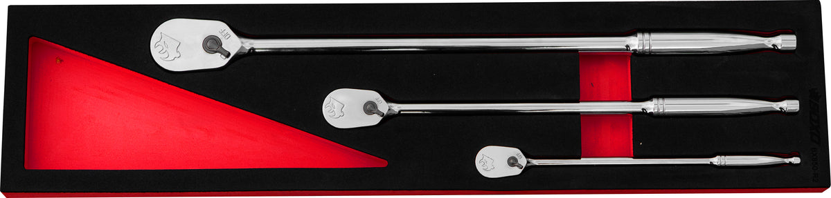 3 Pc 90T Long Reach Ratchet Handle – BX850-R2