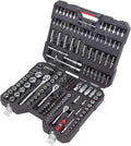 Socket Tool Set; Chrome, 1/4'', 3/8'', 1/2'' (191 pcs)