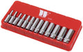 Socket Set; Deep, 13-Piece, 1/4''dr 6-Point