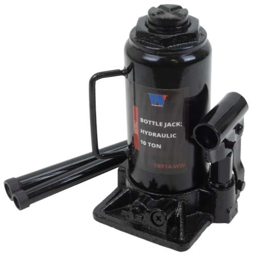 Bottle Jack; Hydraulic, 10 Ton