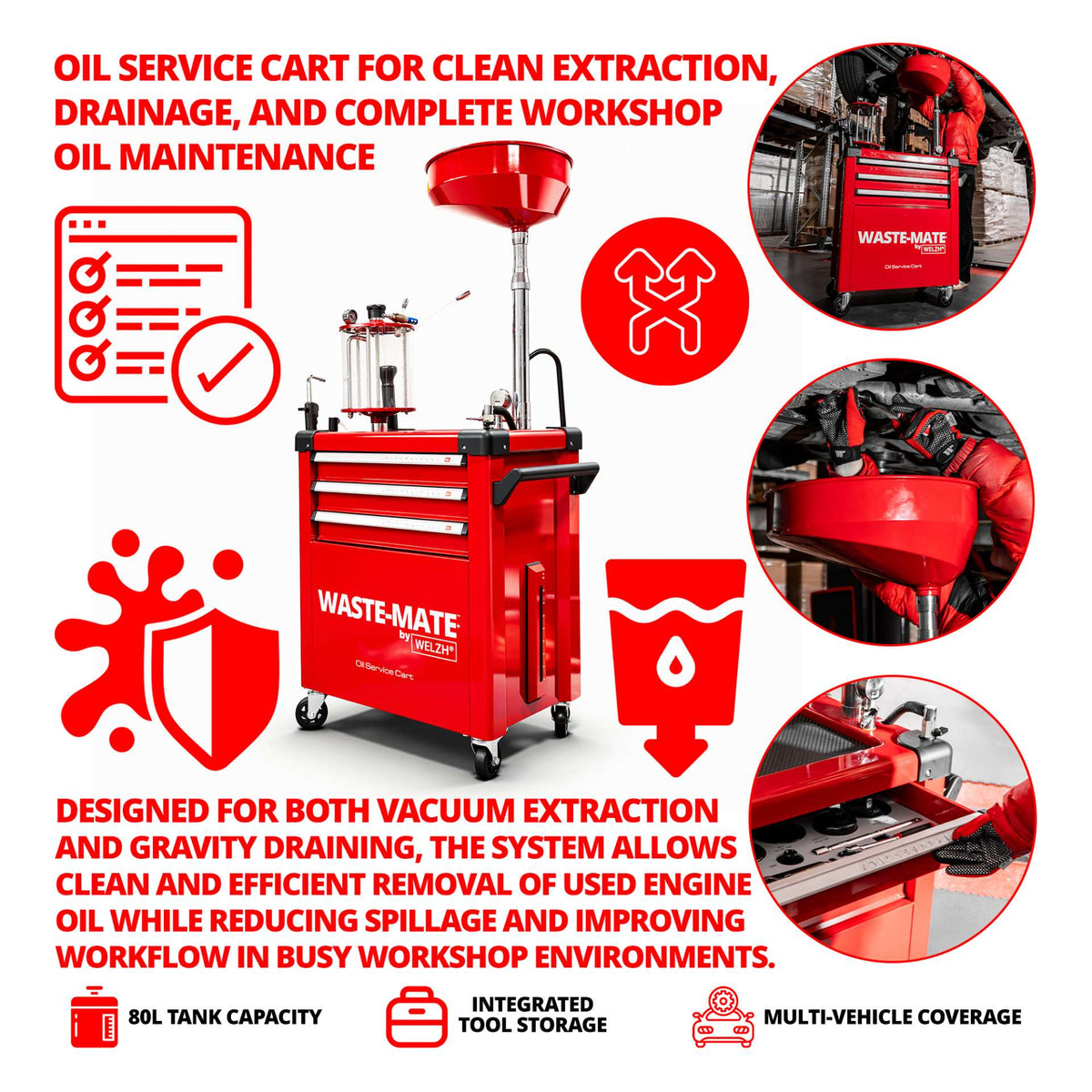Waste Mate™, Oil Service Cart